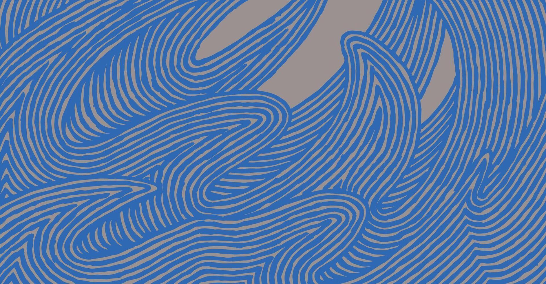 Abstract flowing curves representing gentle stretch movement woven into daily space